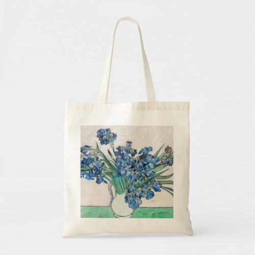 Blue Irises by Vincent Van Gogh Fine Art Tote Bag
