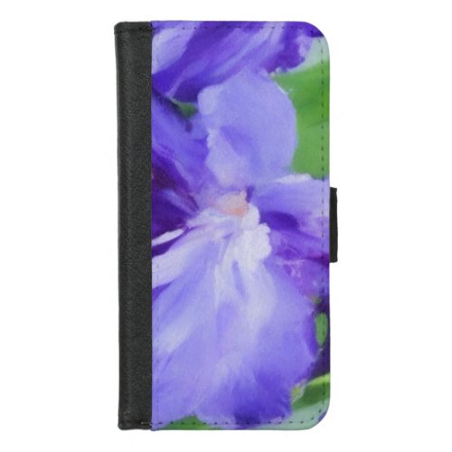 Blue irises iPhone 87 wallet case