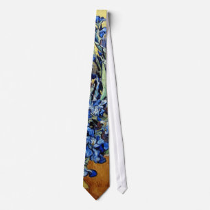 blue irises, Van Gogh Neck Tie