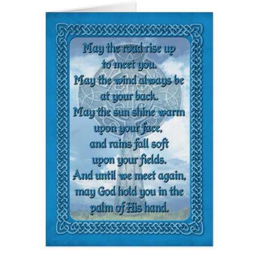 Blue Irish Blessing Cards (Front)