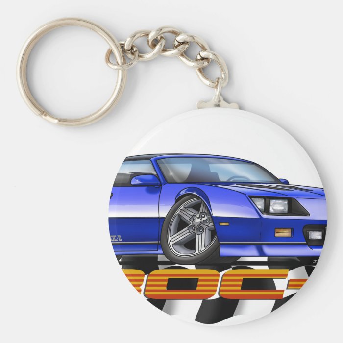 Blue IROC Z Keychain