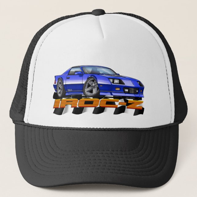 Blue IROC Z Trucker Hat (Front)