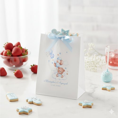 Blue Islamic Aqiqah Boy Favor Bags