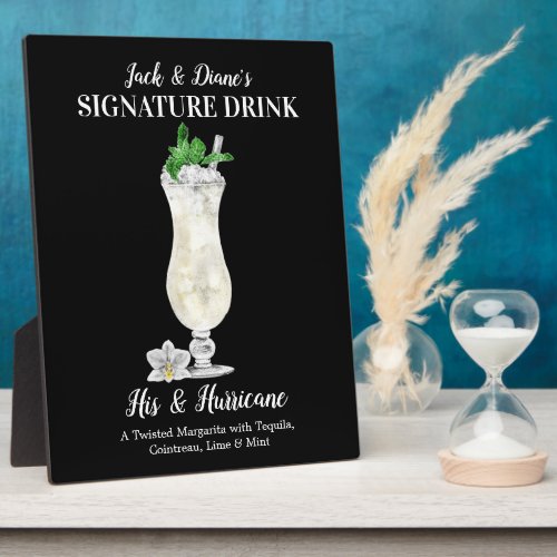 Blue Island Drink  PERSONALIZED Signature Drink Plaque