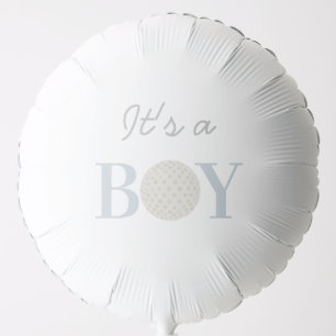 Blue it’s a boy golf theme baby shower balloon