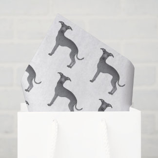 Blue Italian Greyhound Cute Cartoon Dog Pattern Tissue Paper