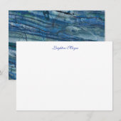 Blue Italian Marble Note Cards | Zazzle
