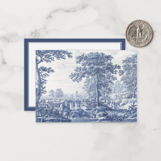 Blue Italianate Landscape 1600s  Note Card
