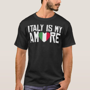 Blue Italy Flag Italian Girl Italia Rome 3 T-Shirt