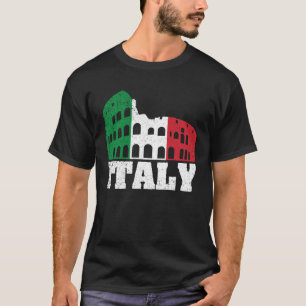 Blue Italy Flag Italian Girl Italia Rome  6 T-Shirt