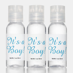 Blue It's a Boy Announcement Hand Sanitizer
