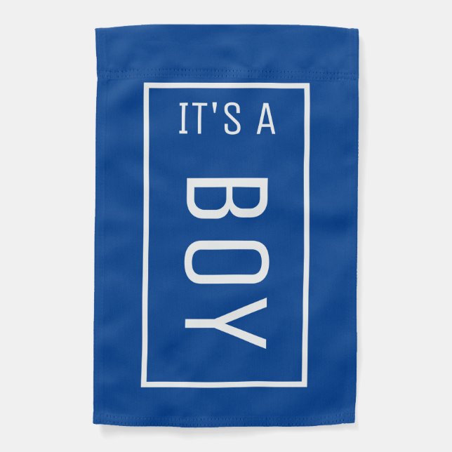 BLUE IT'S A BOY GENDER REVEAL FLAG (Front)