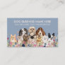 Blue Ivory Pet Grooming Dog Sitters Groomer Business Card