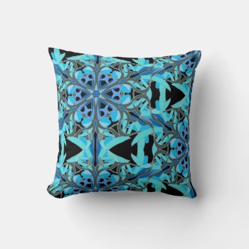 Blue Ivy  Mandala Design Throw Pillow by PicturesByDesign at Zazzle