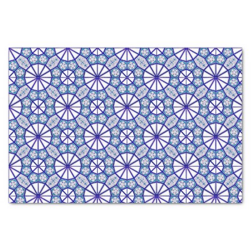 Blue Iznik Tile Tissue Paper