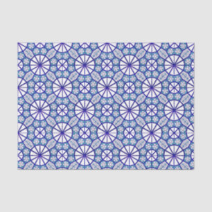 Blue Iznik Tile Tissue Paper