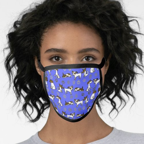 Blue Jack Russell Terrier Face Mask