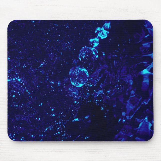 Blue Jacuzzi Bubbles Office Mouse Pad (Front)