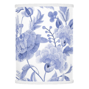 Blue Japanese Ikigai  Lamp Shade