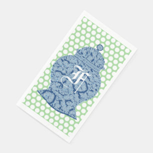 Blue Jar Ginger Jars Mosaic Paper Guest Towels