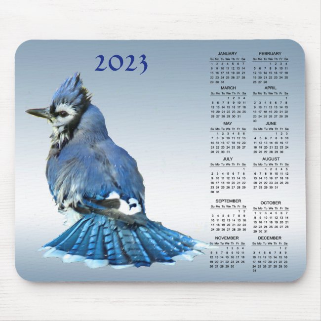 Blue Jay 2023 Calendar Mousepad