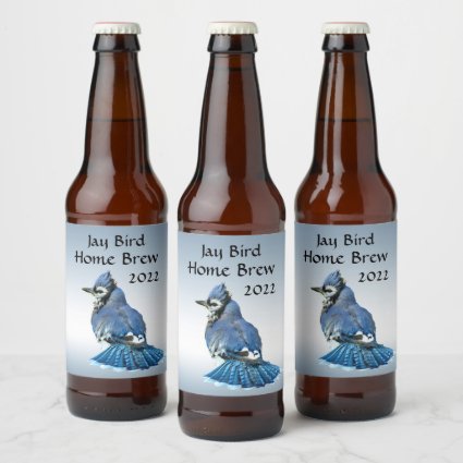 Blue Jay Beer Label