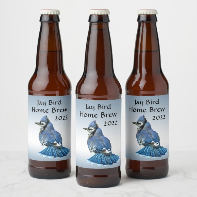 Blue Jay Beer Label