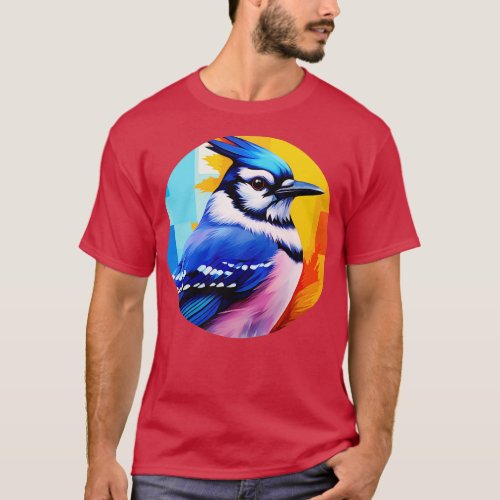 Blue jay bird 6 T_Shirt