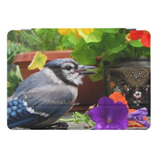Blue Jay Bird and Flowers 10.5 iPad Pro Case