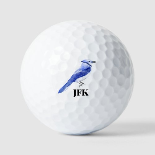 Blue Jay bird birding wildlife stylish custom Golf Balls