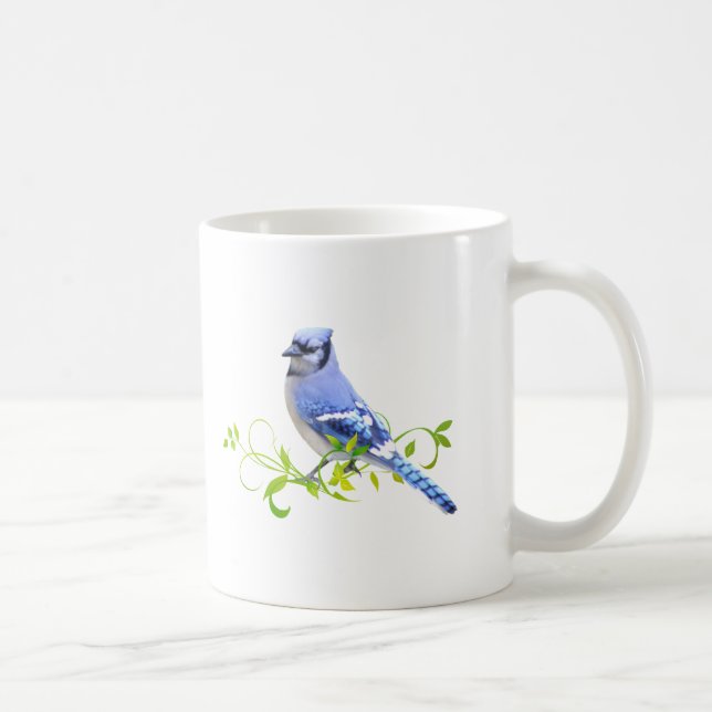Blue Jay Bird Coffee Mug (Right)