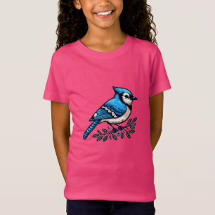 Blue Jay bird Fine Jersey T-Shirt