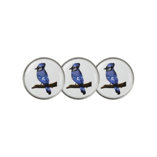 Blue Jay Bird  Golf Ball Marker