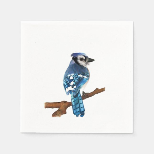 Blue Jay bird Napkins (Front)