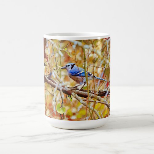 Blue Jay Bird Nature Art Mug Cup