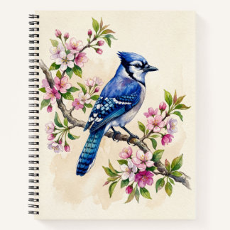 Blue Jay Bird Notebook