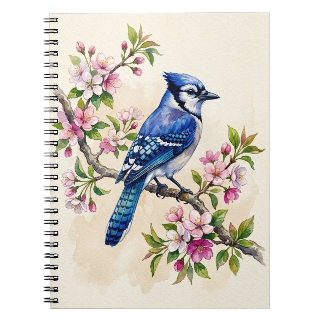 Blue Jay Bird Notebook (Front)