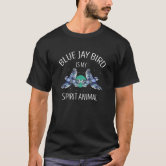 Stellar Blue Jay dark shirt, Zazzle