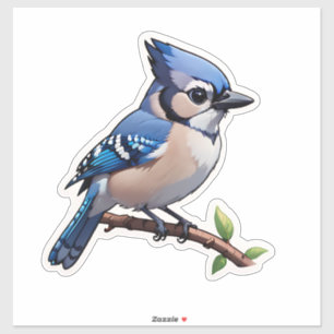 Blue Jay Bird Sticker