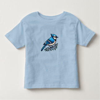Blue Jay bird Toddler Fine Jersey T-Shirt