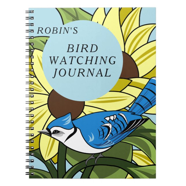 Blue Jay Birdwatching Journal (Front)