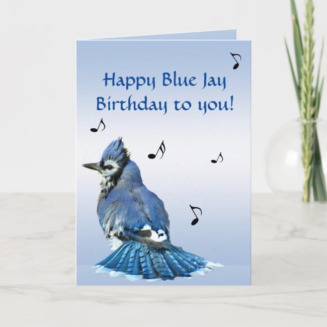 Blue Jay Birthday Card