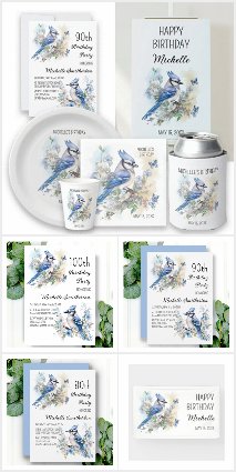 BLUE JAY BIRTHDAY PARTY