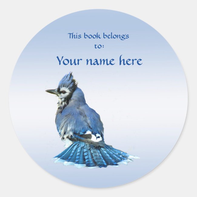 Blue Jay Bookplate