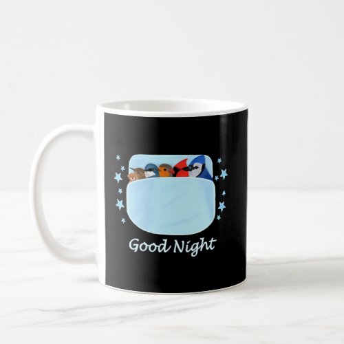 Blue Jay Cardinal Wren Teddy Bear Good Night Pyjam Coffee Mug