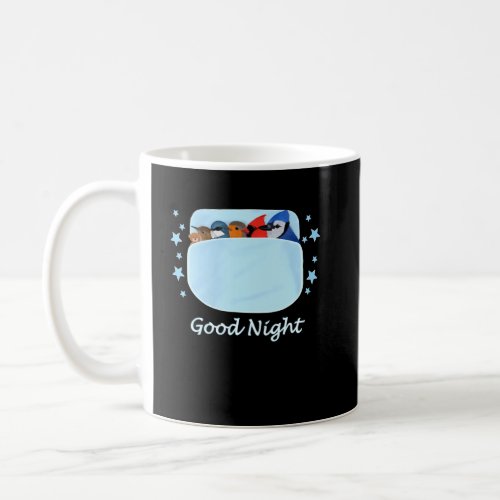 Blue Jay Cardinal Wren Teddy Bear Good Night Pyjam Coffee Mug