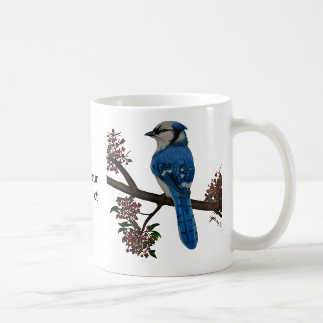 Blue Jay Customize Coffee Mug (Right)