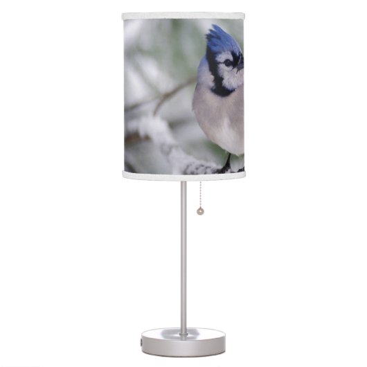 Blue Jay, Cyanocitta cristata Table Lamp (Left)