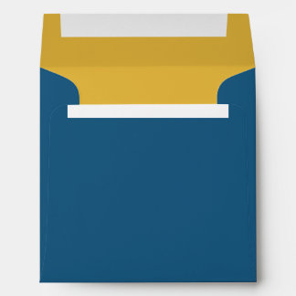 Blue Jay Gold Insert Wedding Envelope