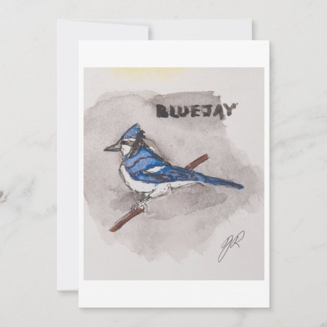 Blue Jay Greeting Card (Front)